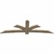 Ekena Millwork Davenport Rough Sawn Timber Gable Bracket, Douglas Fir, 96"W x 32"H x 2"D x 6"F, 8/12 Pitch GBW096X32X0206DAV00RDF - alternate 4